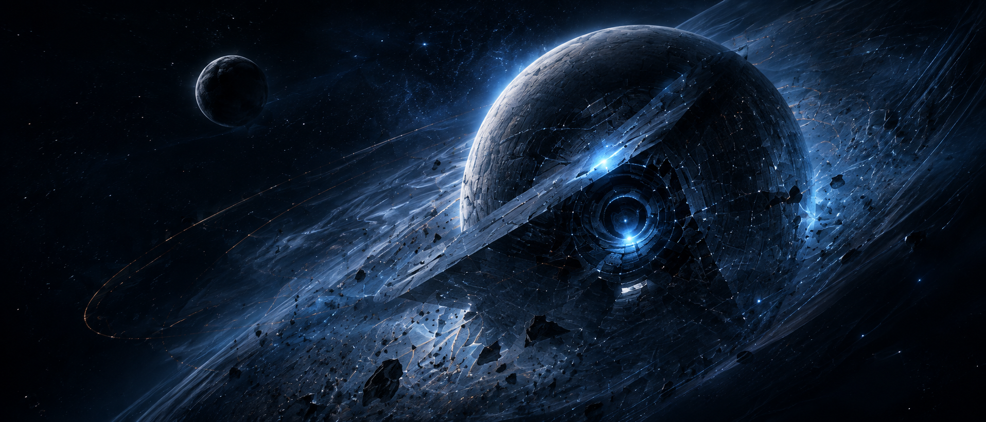 遥远行星、宇宙飞船与深空中的星球